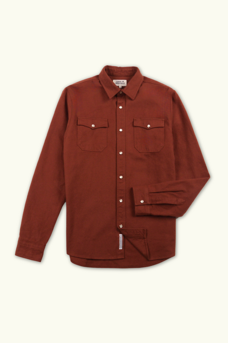 CHEMISE WESTERN TERRACOTTA