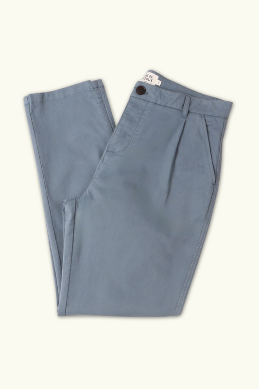 CHINO LOOSE BLEU ARDOISE