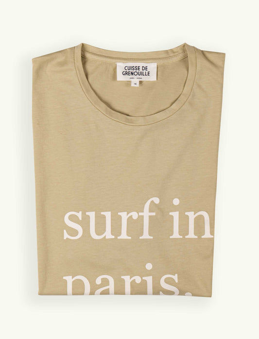 TEE-SHIRT SURF IN PARIS VERT DESERT SAFARI