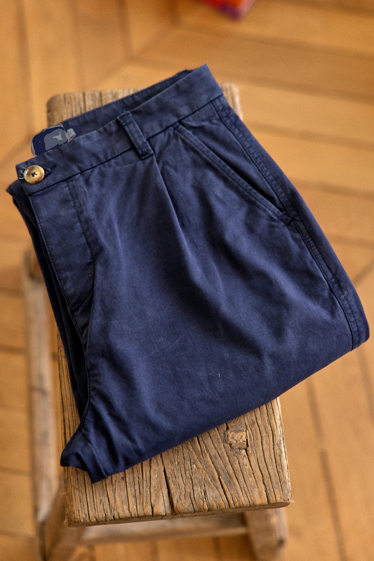 CHINO LOOSE BLEU MARINE