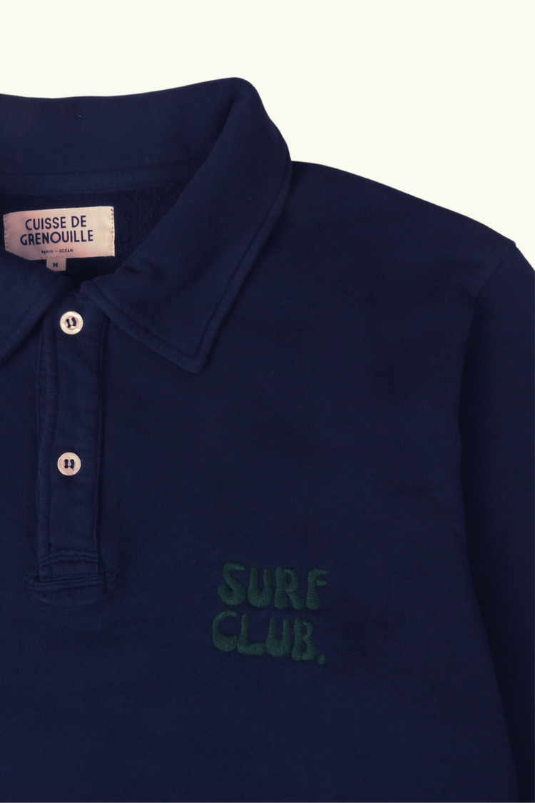 SWEAT POLO BLEU MARINE SURF CLUB