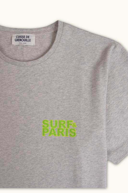 TEE-SHIRT EPAIS GRIS - SURF&PARIS FLUO