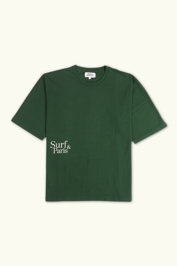 TEE-SHIRT OVERSIZE EPAIS VERT SURF&PARIS