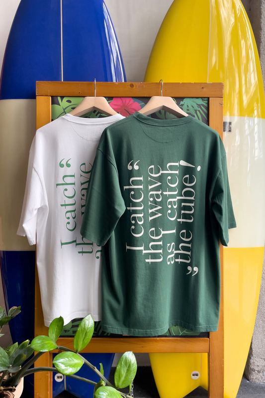 TEE-SHIRT OVERSIZE EPAIS VERT SURF&PARIS