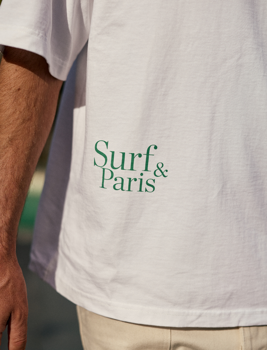 TEE-SHIRT OVERSIZE EPAIS BLANC SURF&PARIS