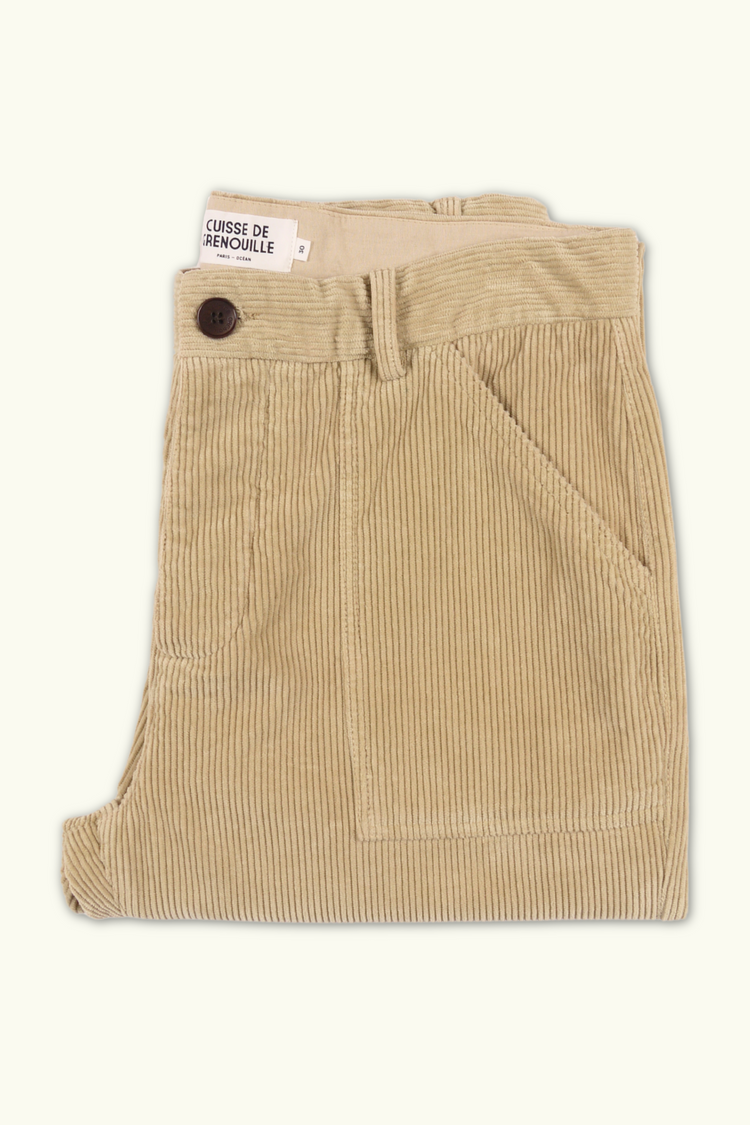 FATIGUE PANT VELOURS BEIGE