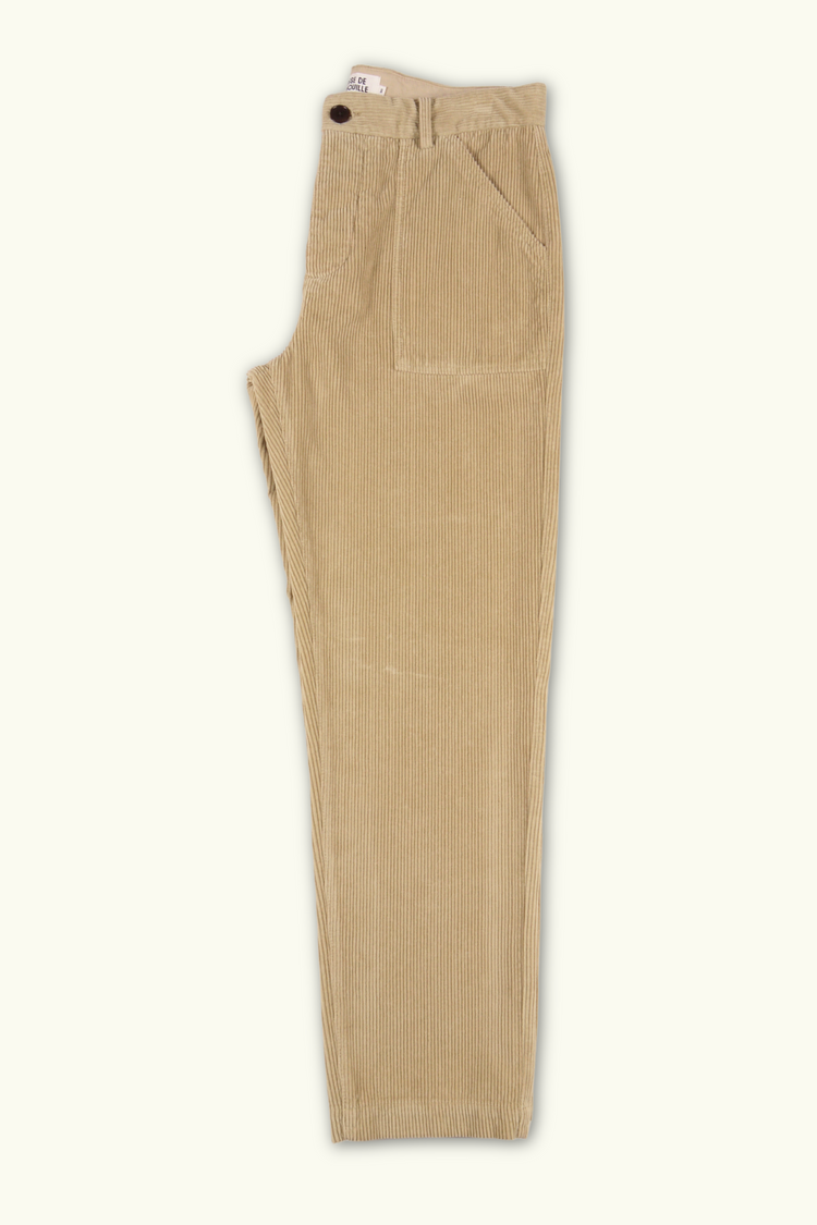 FATIGUE PANT VELOURS BEIGE