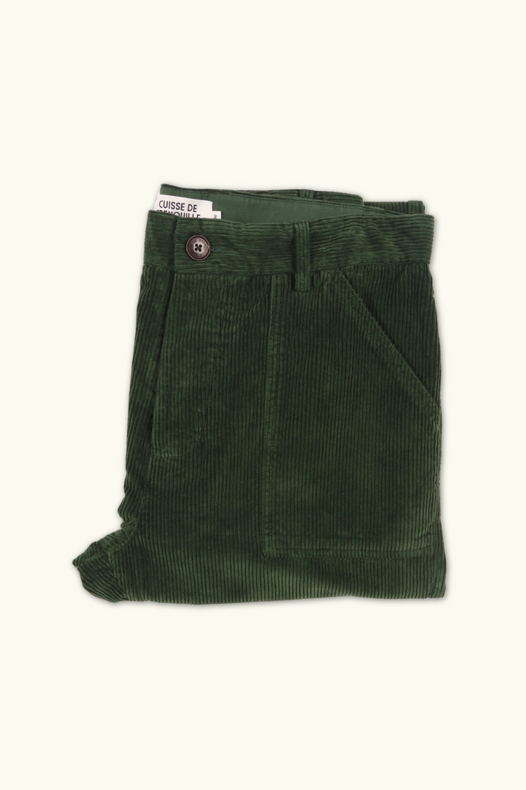 FATIGUE PANT VELOURS VERT SAPIN