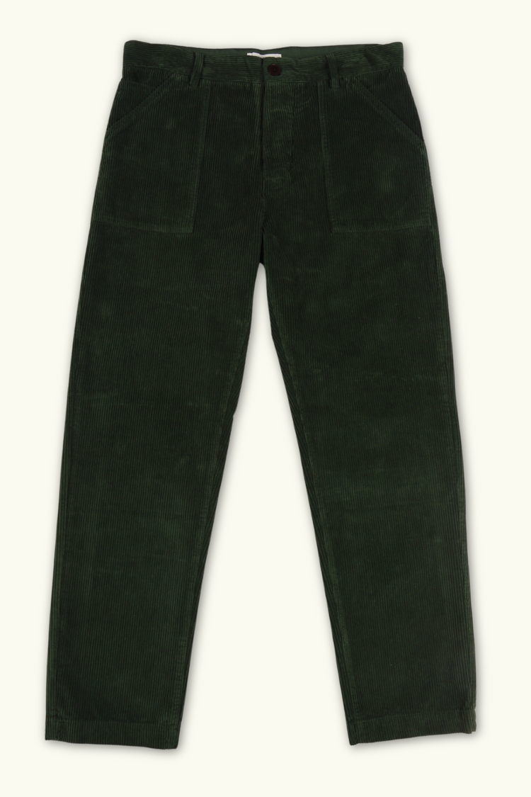 FATIGUE PANT VELOURS VERT SAPIN