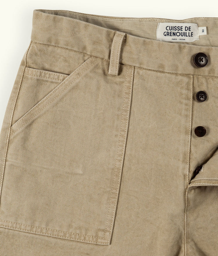 PANTALON FATIGUE BEIGE