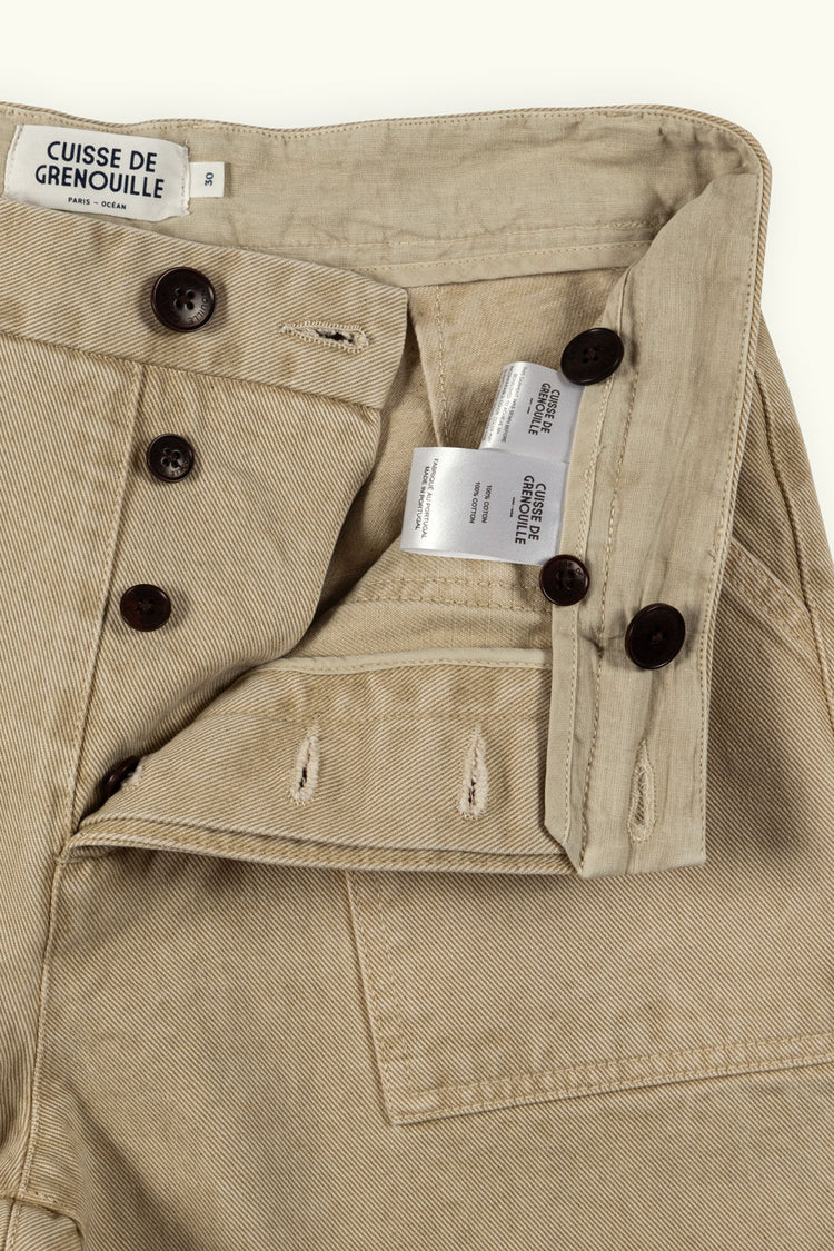 PANTALON FATIGUE BEIGE