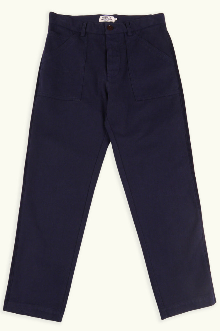 FATIGUE PANT NAVY AVEC BANDE VELOURS NAVY