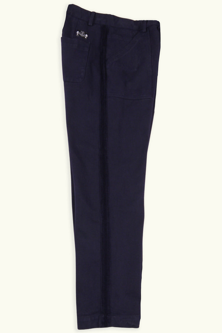 FATIGUE PANT NAVY AVEC BANDE VELOURS NAVY