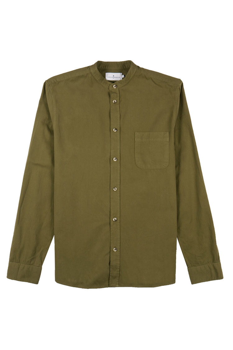 LARY SHIRT KHAKI WASHED