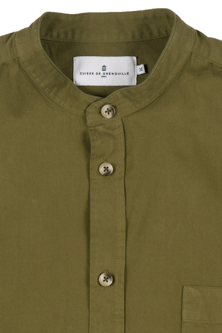 LARY SHIRT KHAKI WASHED